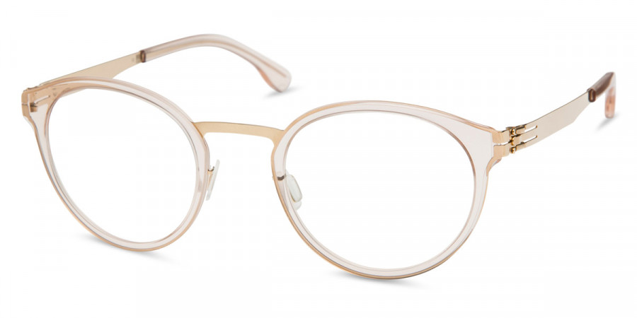 Ic! Berlin Eric D. Rosé-Gold-Ice-Tea Eyeglasses Side View