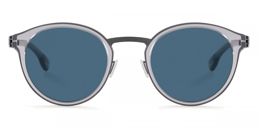 Ic! Berlin Eric D.-Sun Gunmetal-Sky-Gray Sunglasses Front View