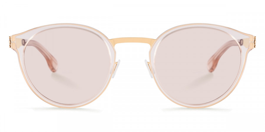 Ic! Berlin Eric D.-Sun Rosé-Gold-Ice-Tea Sunglasses Front View