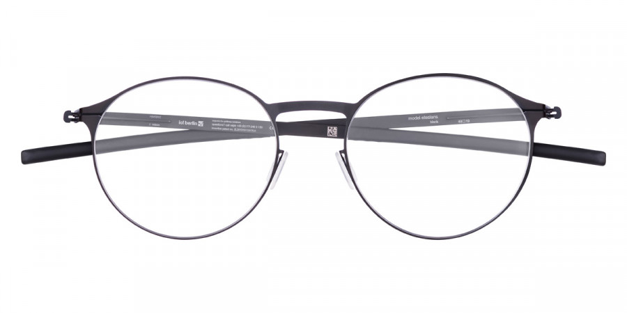 Ic! Berlin Etesians Black Eyeglasses Front View