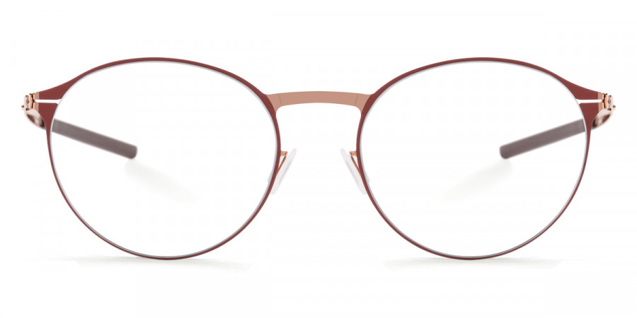 Ic! Berlin Etesians Fired Copper Circle Eyeglasses Front View