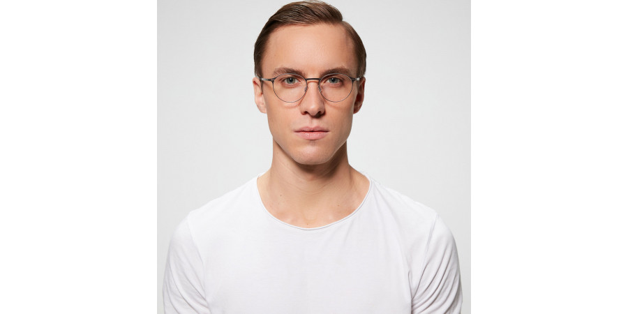 Ic! Berlin Etesians Teak Eyeglasses On Male Model