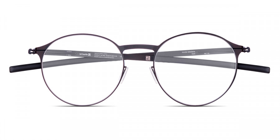 Ic! Berlin Etesians X-Small Black Eyeglasses Front View