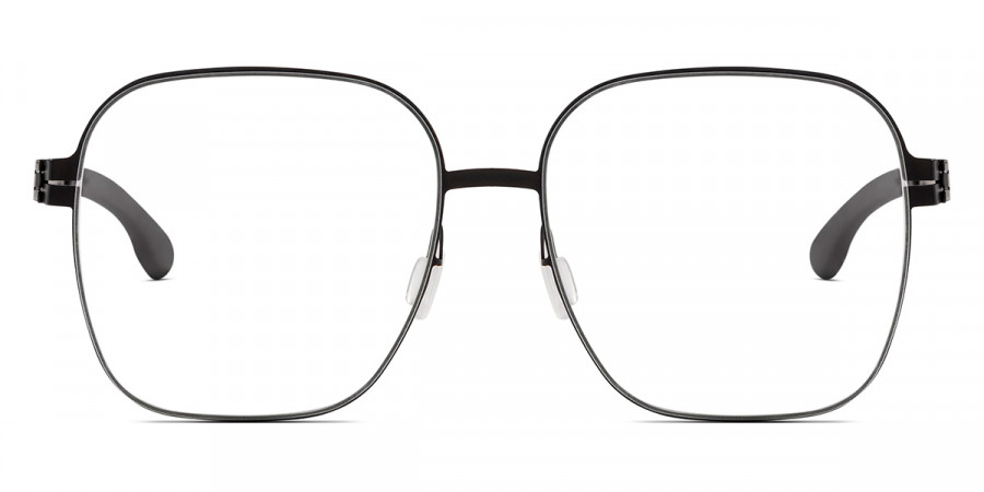 Ic! Berlin Factory Black Eyeglasses Front View