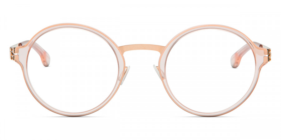 Ic! Berlin Felix L. Rosé-Gold-Ice-Tea Eyeglasses Front View