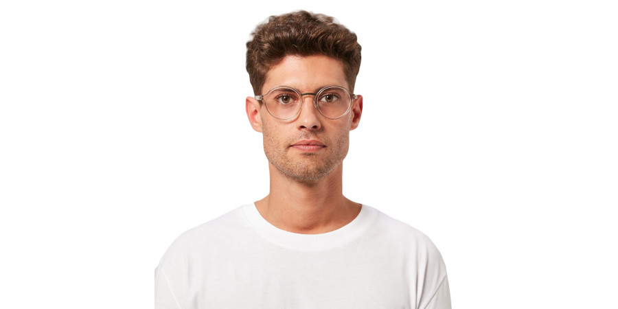 Ic! Berlin Felix L. Rosé-Gold-Ice-Tea Eyeglasses On Male Model