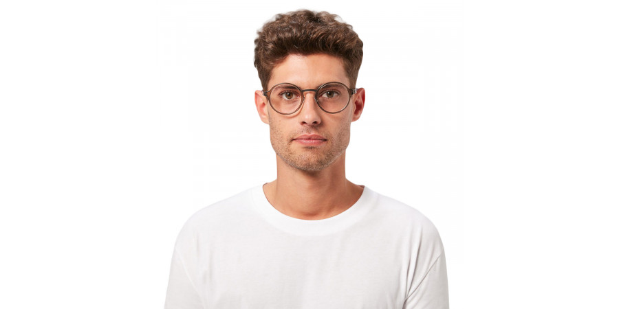 Ic! Berlin Felix L. Teak-Dune Eyeglasses On Male Model