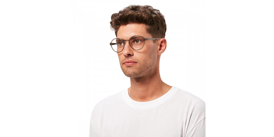 Ic! Berlin Felix L. Teak-Dune Eyeglasses On Male Model 2