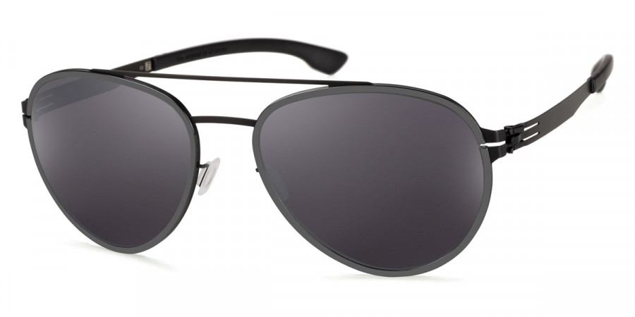 Ic! Berlin Ferrum Black-Gun-Metal Sunglasses Side View