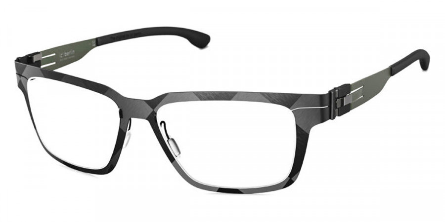 Ic! Berlin FLX_01 Raw Night-Racing Green-Shiny Graphite Eyeglasses Side View