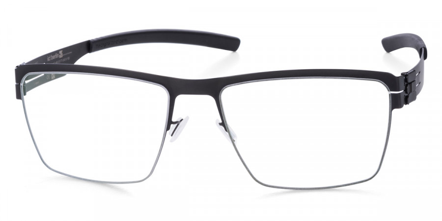 Ic! Berlin Francois S. Black Eyeglasses Side View