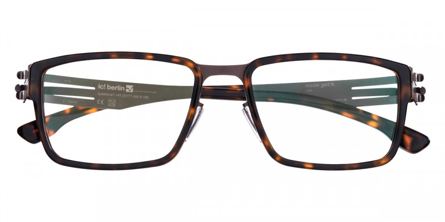 Ic! Berlin Gert H. Teak-Magma Eyeglasses Front View