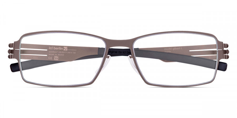 Ic! Berlin Gilbert T. Graphite Eyeglasses Front View