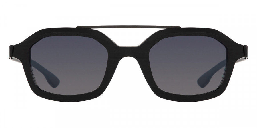 Ic! Berlin Graham EcoBlack Rough/Black Sunglasses Front View