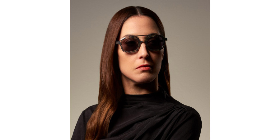 Ic! Berlin Graham EcoCloud Rough/Gunmetal Sunglasses Lifestyle Shot