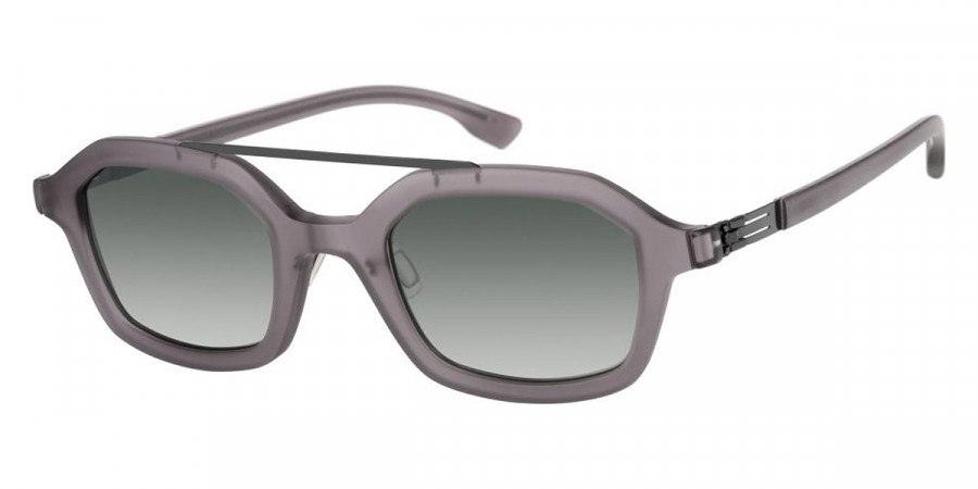 Ic! Berlin Graham EcoGray Matte/Shiny Aubergine Sunglasses Side View