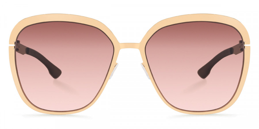 Ic! Berlin Grunewald Rosé-Gold Sunglasses Front View