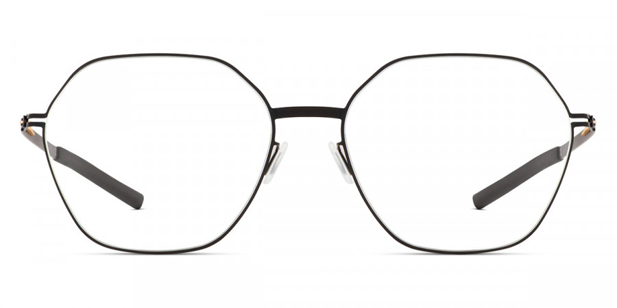 Ic! Berlin Halny Black Eyeglasses Front View