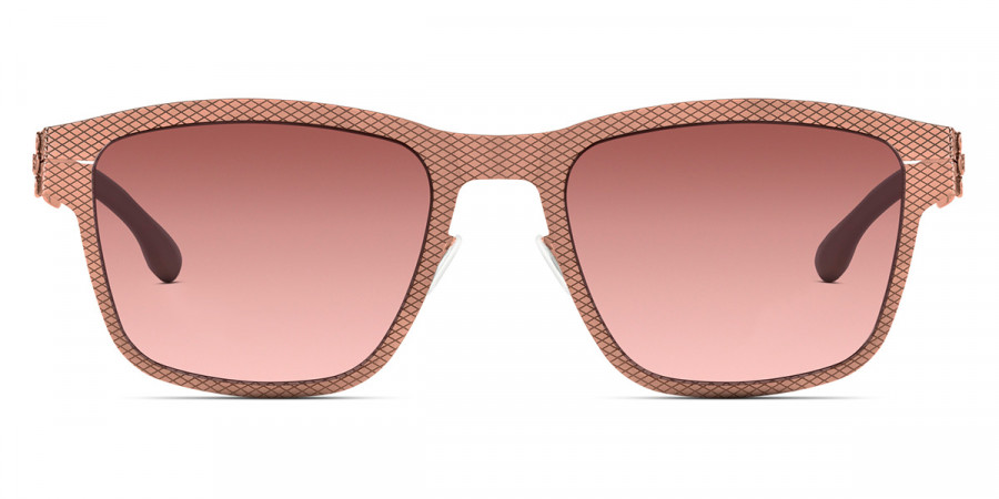 Ic! Berlin Hasenheide Grid Shiny Copper Sunglasses Front View