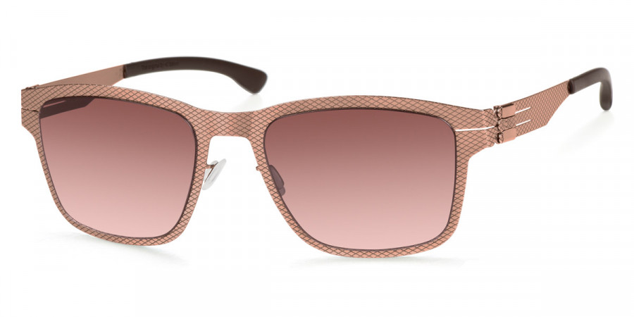 Ic! Berlin Hasenheide Grid Shiny Copper Sunglasses Side View