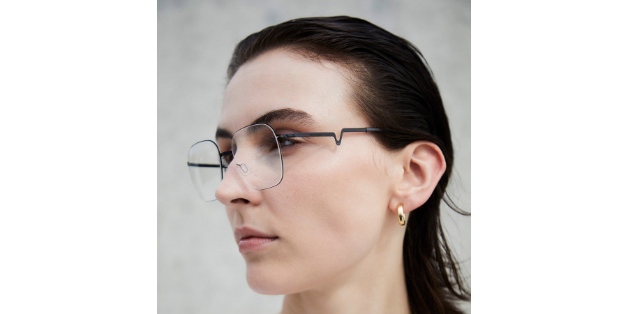 Ic! Berlin Hedy Black Eyeglasses Lifestyle Shot