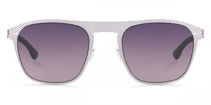 Ic! Berlin Herzberge Grid Chrome Sunglasses Front View