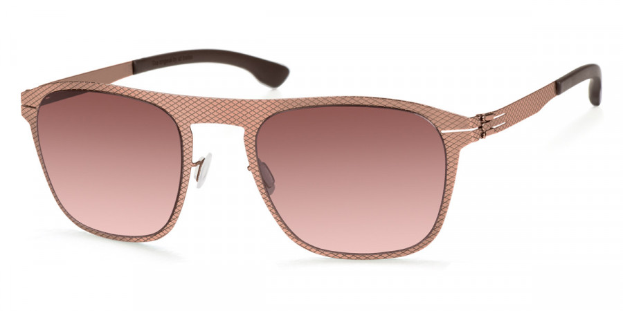 Ic! Berlin Herzberge Grid Shiny Copper Sunglasses Side View