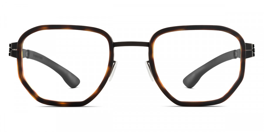 Ic! Berlin Hiro Black Havana Matte Eyeglasses Front View