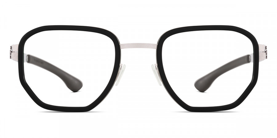 Ic! Berlin Hiro Rough Black Eyeglasses Front View