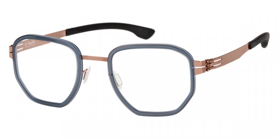 Ic! Berlin Hiro Shiny Copper Blue Waters Eyeglasses Side View