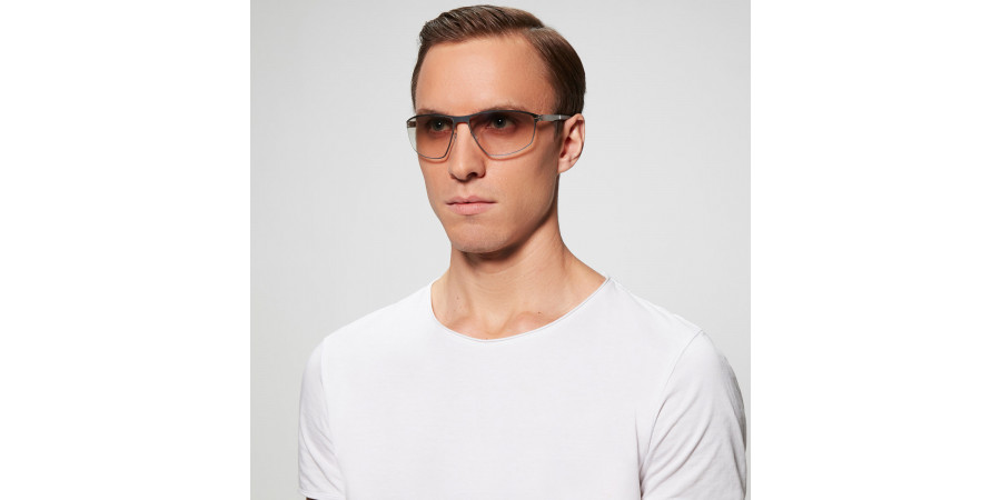 Ic! Berlin I See 2020 Chrome Sunglasses On Male Model 2