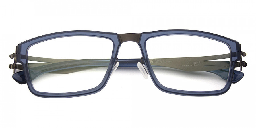 Ic! Berlin Igor R. Graphite-Blue-Waters Eyeglasses Side View 2