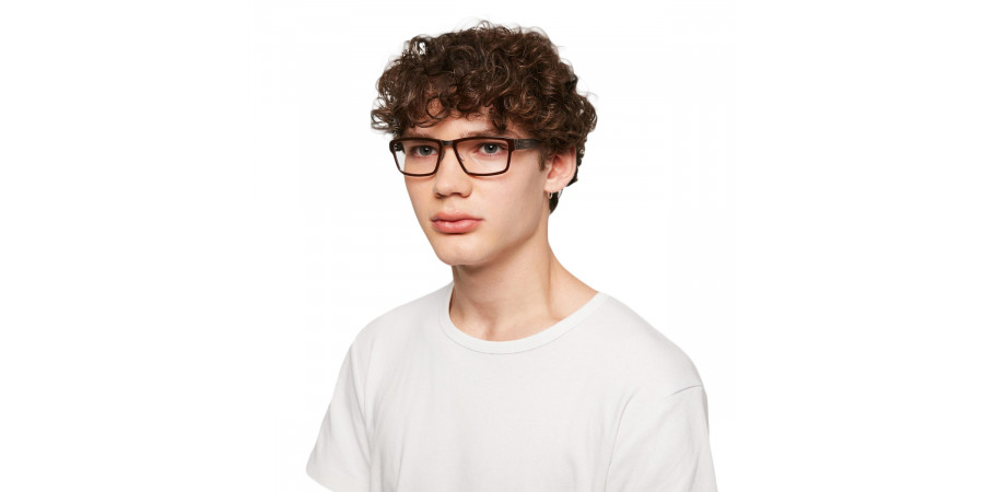 Ic! Berlin Igor R. Teak-Mahagony Eyeglasses On Male Model