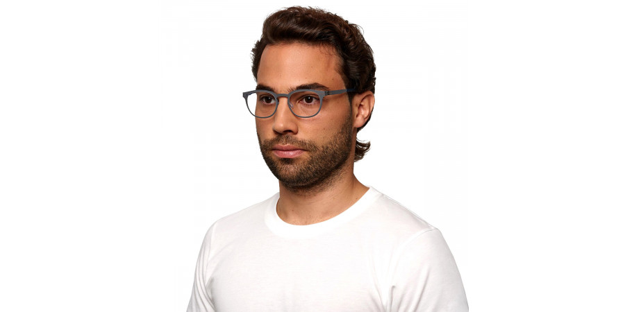 Ic! Berlin Ivan B. Boulder Blue Eyeglasses On Male Model