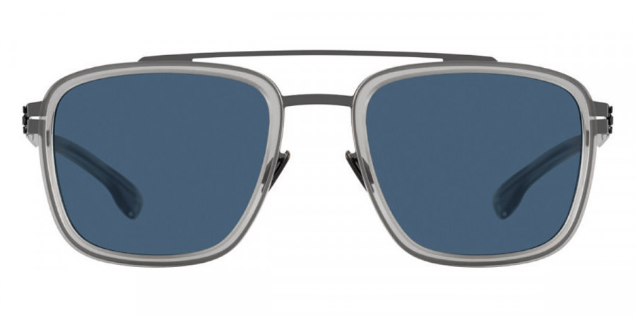 Ic! Berlin Jacob Gun-Metal-Sky-Gray Sunglasses Front View