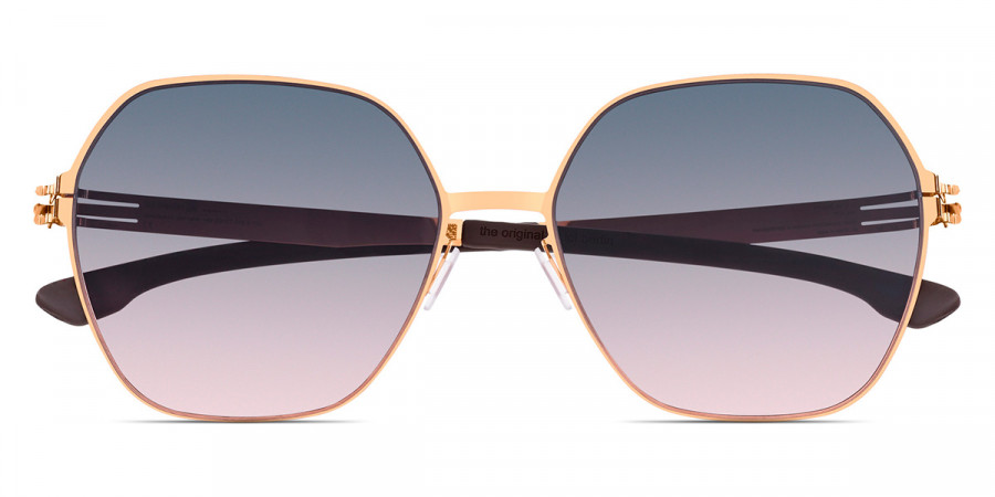 Ic! Berlin Jacy C. Rosé-Gold Sunglasses Front View