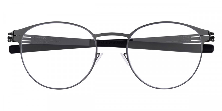 Ic! Berlin James C. Gunmetal Eyeglasses Front View