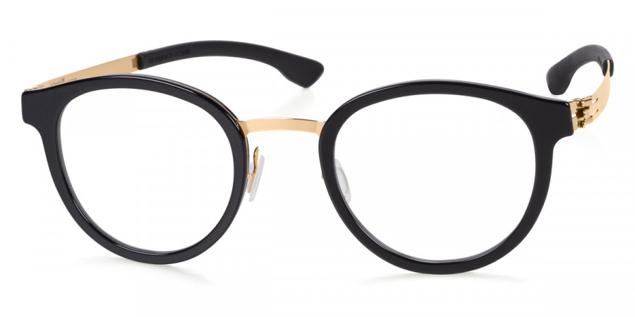 Ic! Berlin Jangma Rosé-Gold-Black Eyeglasses Side View