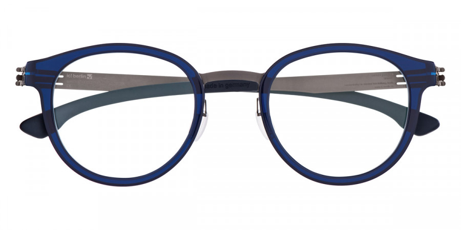 Ic! Berlin Jangma SE Graphite-Cobalt-Blue Eyeglasses Front View