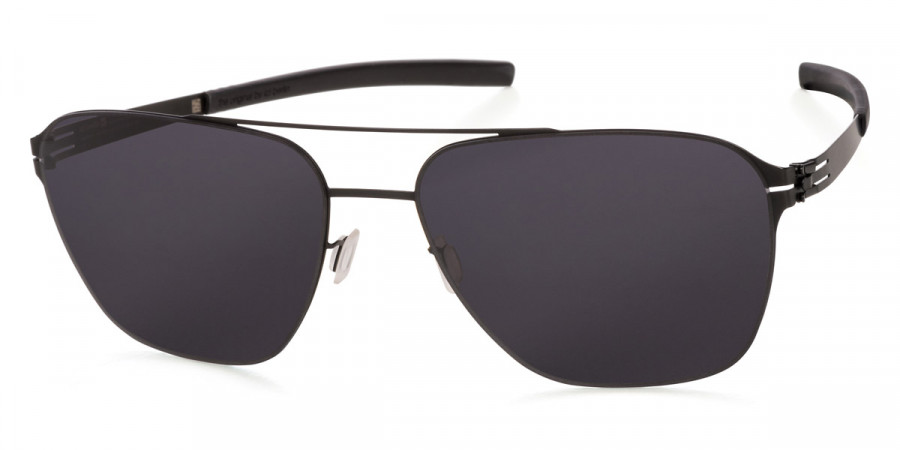 Ic! Berlin Jonathan I. Large Black Sunglasses Front View