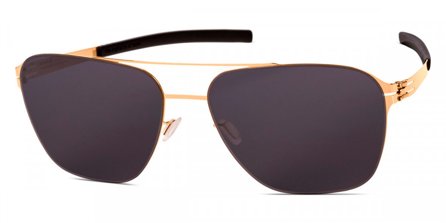 Ic! Berlin Jonathan I. Large Rosé-Gold Sunglasses Side View