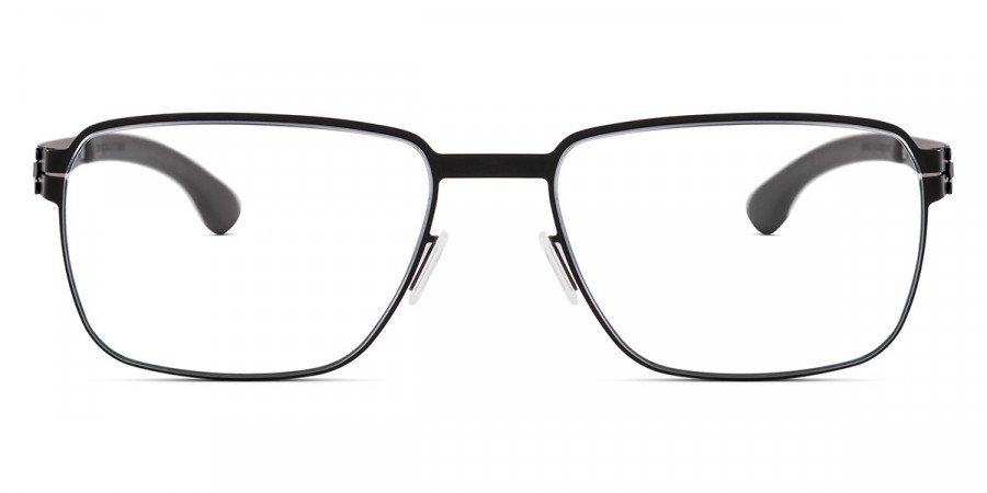 Ic! Berlin Juan P. Black Eyeglasses Front View