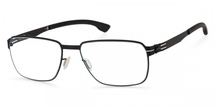 Ic! Berlin Juan P. Black Eyeglasses Side View