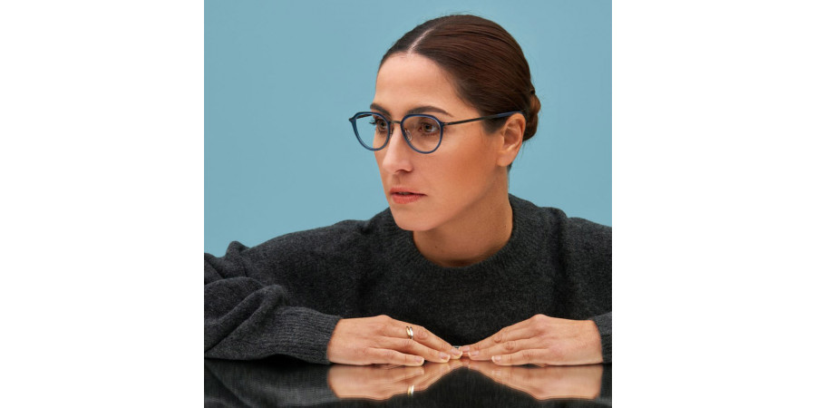 Ic! Berlin Juna Graphite/Blue Waters Eyeglasses Lifestyle Shot 2