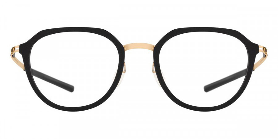 Ic! Berlin Juna Rose Gold/Black Matte Eyeglasses Front View