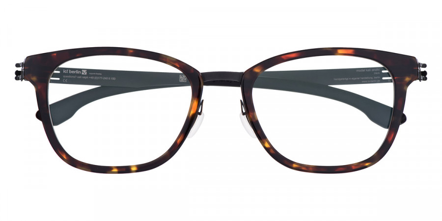 Ic! Berlin Kali Andhi Black-Havanna Eyeglasses Front View