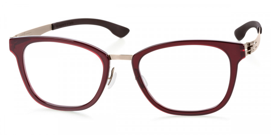 Ic! Berlin Kali Andhi Shiny-Bronze-Ruby-Red Eyeglasses Side View