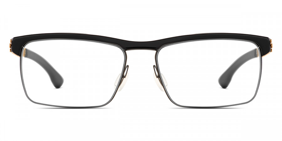 Ic! Berlin Kenneth Y. Black² Eyeglasses Front View