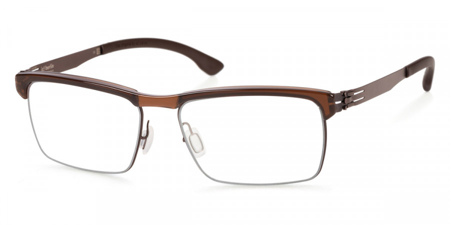 Ic! Berlin Kenneth Y. Teak-Mahagony Eyeglasses Side View