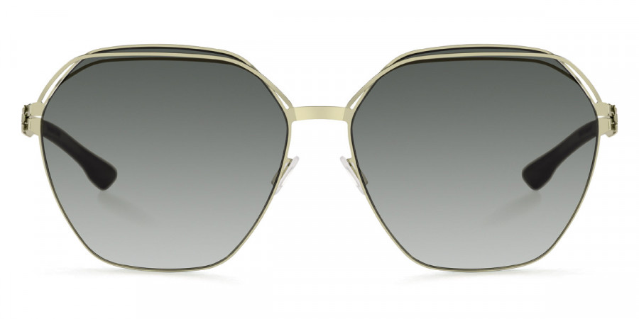 Ic! Berlin Kiez Electric-Light-Olive Sunglasses Front View